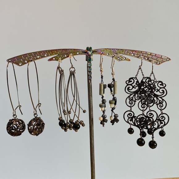 Collection of Black Earrings - Picture 1 of 4